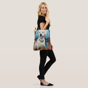Tote Bag Labrador d'Halloween avec citrouilles Épouvantable