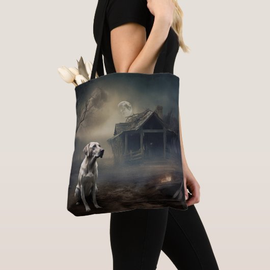 Tote Bag Labrador Halloween (De près)