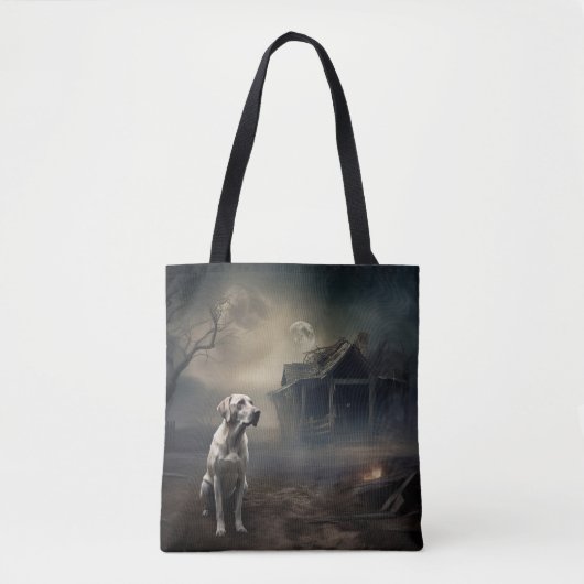 Tote Bag Labrador Halloween Épouvantable (Devant)