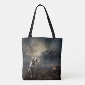 Tote Bag Labrador Halloween Épouvantable (Dos)