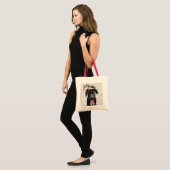Tote Bag Labrador Noir Avec Fascinateur Vert (Devant (modèle))