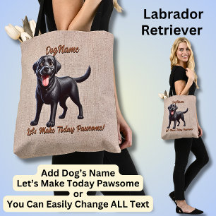 Tote Bag Labrador Retriever - Ajouter le nom du chien, modi