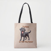 Tote Bag Labrador Retriever - Ajouter le nom du chien, modi (Devant)
