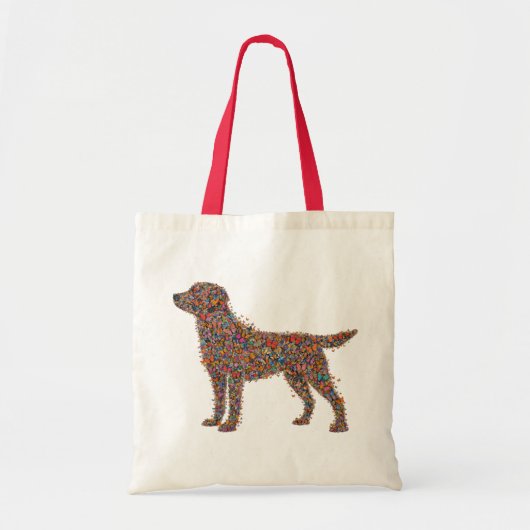 Tote Bag Labrador Retriever Butterfly Silhouette Dog Lover (Devant)
