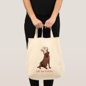 Tote Bag Labrador Retriever Chocolat Cuisine (Devant (produit))