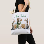 Tote Bag Labrador Retriever Christmas Fourre-tout (De près)
