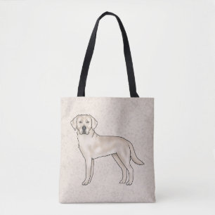 Tote Bag Labrador Retriever Cream Anglais Chien de Dessin A