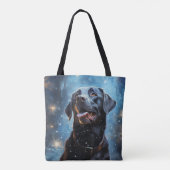 Tote Bag Labrador Retriever noir (Dos)