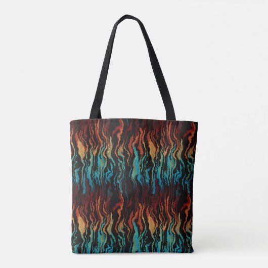 Tote Bag L'abstrait incendie (Dos)