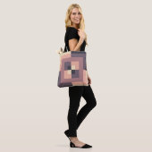 Tote Bag Labyrinthe de crème de café (Sur le modèle)
