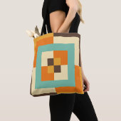 Tote Bag Labyrinthe de vibes vintages (De près)
