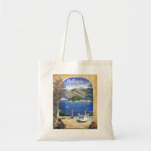Tote Bag Lac Como Belliago de la terrasse (Devant)
