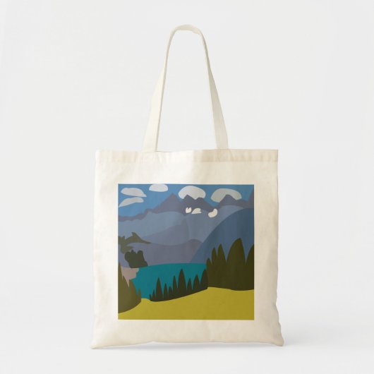 Tote Bag Lac des Alpes (Devant)
