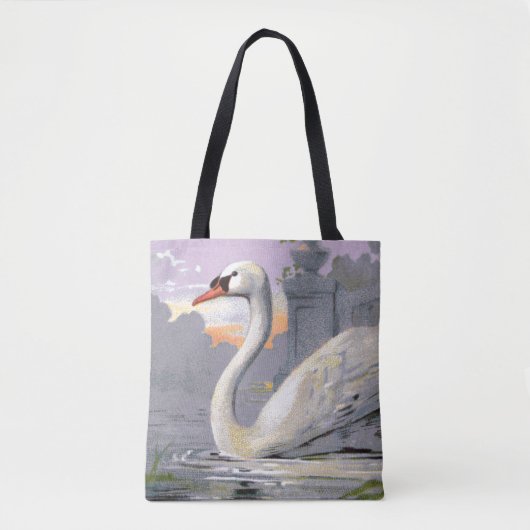 Tote Bag Lac Lugano Swan (Devant)