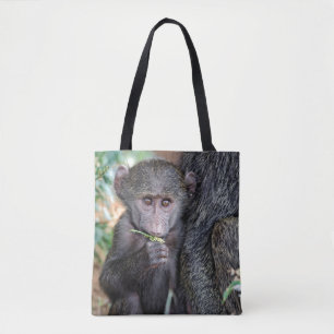 Tote Bag Lac Manyara baboon d'Anubus national. Parc