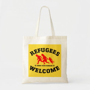 Tote Bag L'accueil de réfugiés amènent vos familles