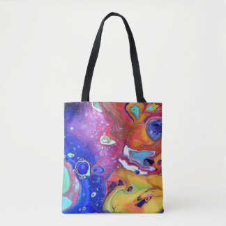 Tote Bag L'acrylique sauvage et fol versent partout