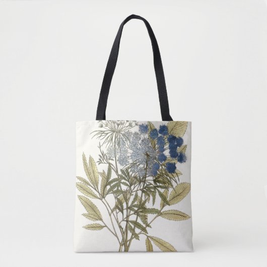 Tote Bag Lacy Feuilles - Fleurs et verdure (Devant)