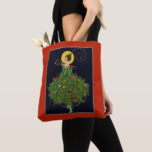 TOTE BAG LADAL AVEC NOËL CADEAUX ART DÉCO BEAUTÉ MODE (De près)