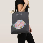 Tote Bag Ladies Elegant Floral Boho Cute (De près)