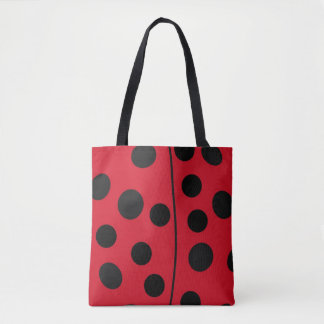 Tote Bag Lady Bug Red et Black Design