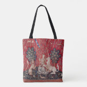 Tote Bag Lady et Unicorne Vue de la Tapisserie Médiévale (Dos)