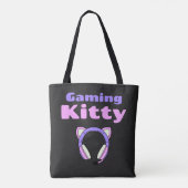 Tote Bag Lady Gamer - Gaming Kitty (Dos)