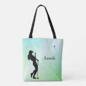 Tote Bag Lady Golfer Green Personal (Dos)