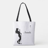Tote Bag Lady Golfer White Personal (Dos)