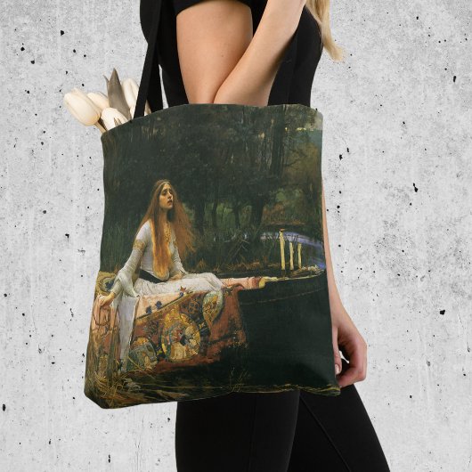 Tote Bag Lady Shalott On Boat par John William Waterhouse