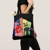 Tote Bag Ladybug & Cat Noir | Confiance et fidélité (De près)
