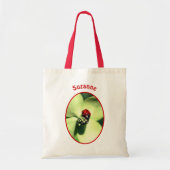 Tote Bag Ladybug On Dogwood Nature Personnalisé (Devant)