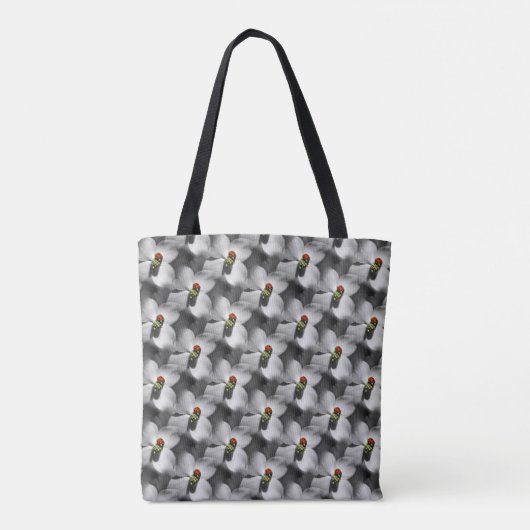 Tote Bag Ladybug Sur Dogwood Flower Motif Nature (Dos)