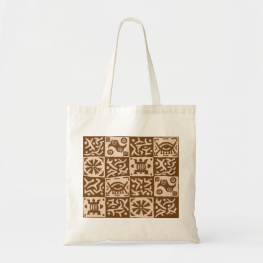 Tote Bag L'Afrique a inspiré des conceptions - brun (Devant)