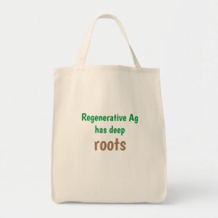Tote Bag "L'Ag régénératif a des racines profondes", Mat