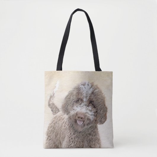 Tote Bag Lagotto Romagnolo Peinture - Cute Original Chien A (Devant)