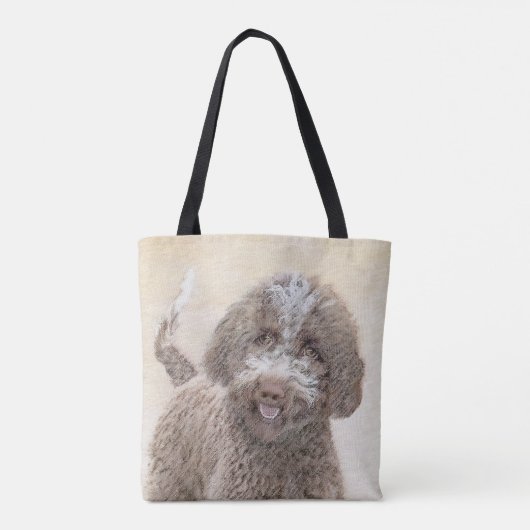 Tote Bag Lagotto Romagnolo Peinture - Cute Original Chien A (Dos)