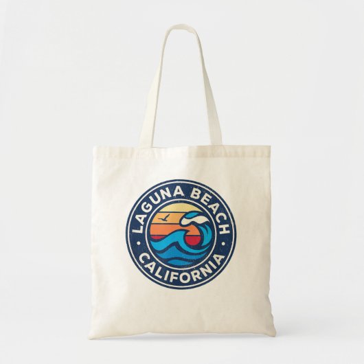Tote Bag Laguna Beach California Retro Souvenir cadeau (Devant)