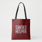 Tote Bag L'aide de Noël du Père Noël (Devant)