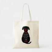 Tote Bag Laisse-moi seul Je ne parle qu'à mon chien aujourd (Devant)