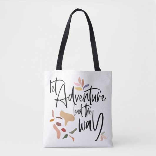 Tote Bag Laisser Aventure Diriger La Façon D'Appliquer Le D (Devant)