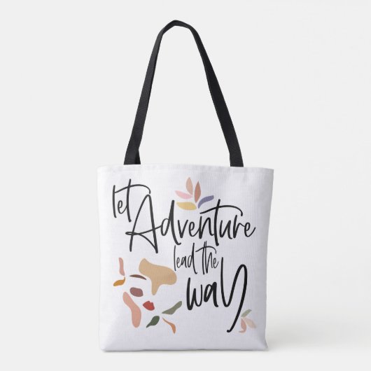 Tote Bag Laisser Aventure Diriger La Façon D'Appliquer Le D (Dos)