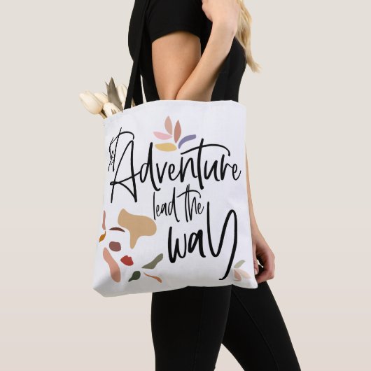 Tote Bag Laisser Aventure Diriger La Façon D'Appliquer Le D (De près)