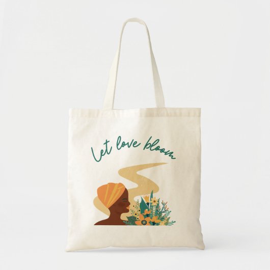 Tote Bag Laisser fleurir l'amour (Devant)