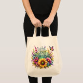 Tote Bag Laisser fleurir ton esprit (Devant (produit))