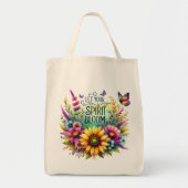 Tote Bag Laisser fleurir ton esprit (Devant)
