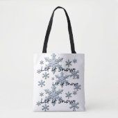 Tote Bag Laisser Il Neige Flocon De Neige (Devant)