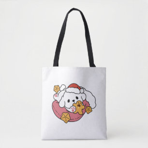 Tote Bag Laisser la joie des fêtes - Noël de chien mignon