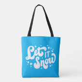 Tote Bag Laisser neiger hiver design (Dos)