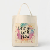 Tote Bag Laisser passer le flux - Conception des devis de g (Devant)